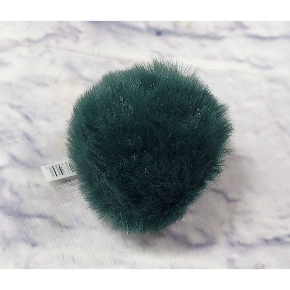 Jibbitz Crocs Shoes Charm Dark Green‎ Puff Ball Fuzzy Pom Pom NEW with TAGS